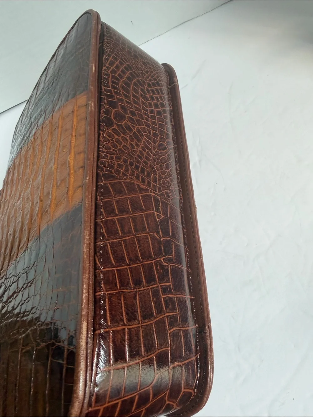 Crocodile sling 2 way crossbody